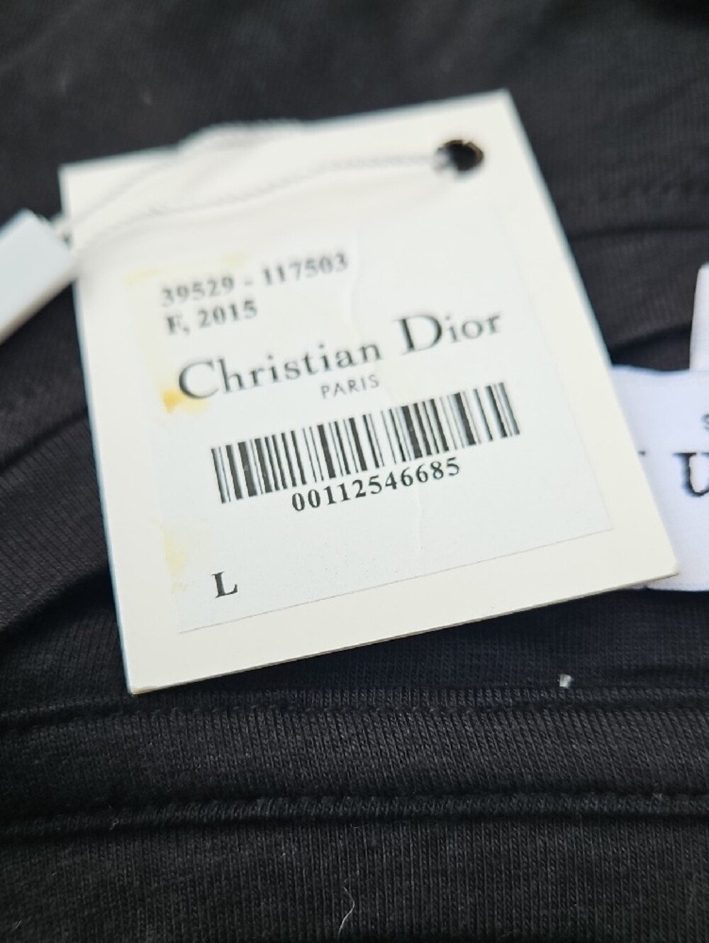 Dior Black Logo T‑Shirt with Blue and Yellow Accents - Picture 8 of 8